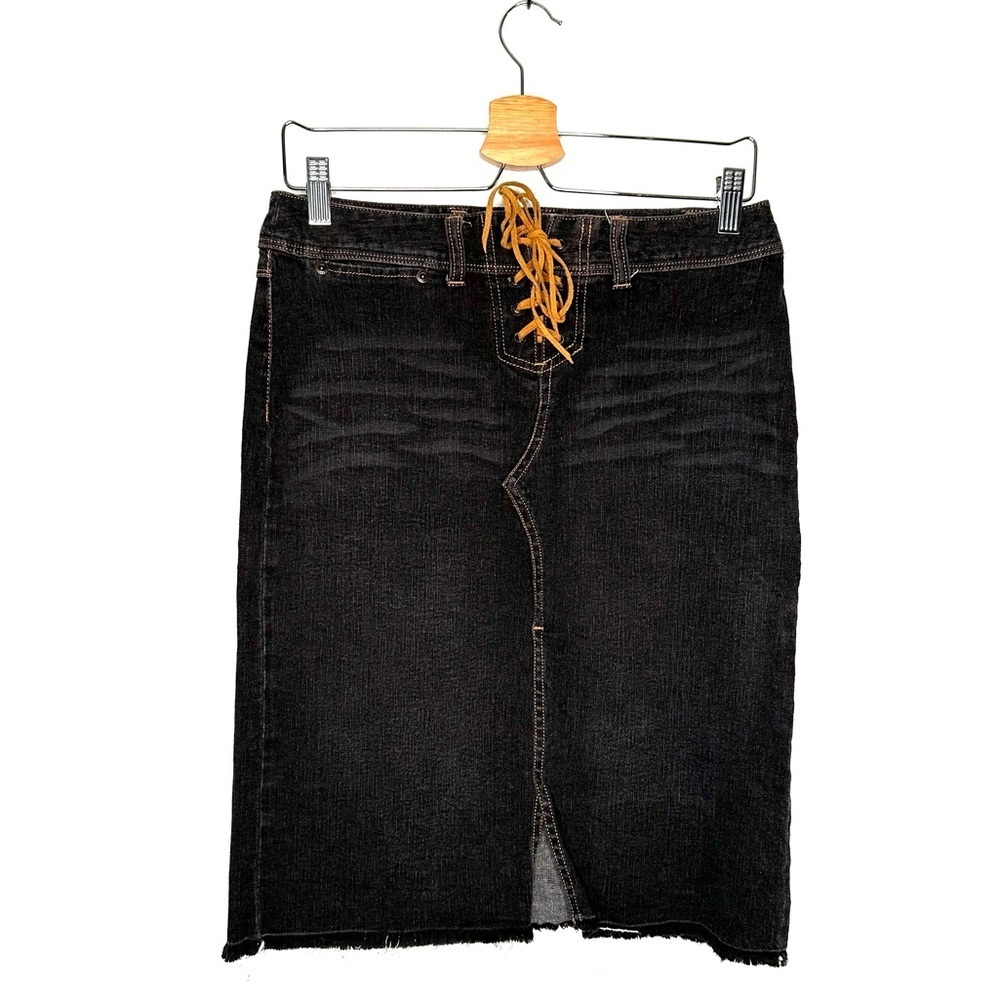 Express | Vintage Black Jean Skirt Size 3/4